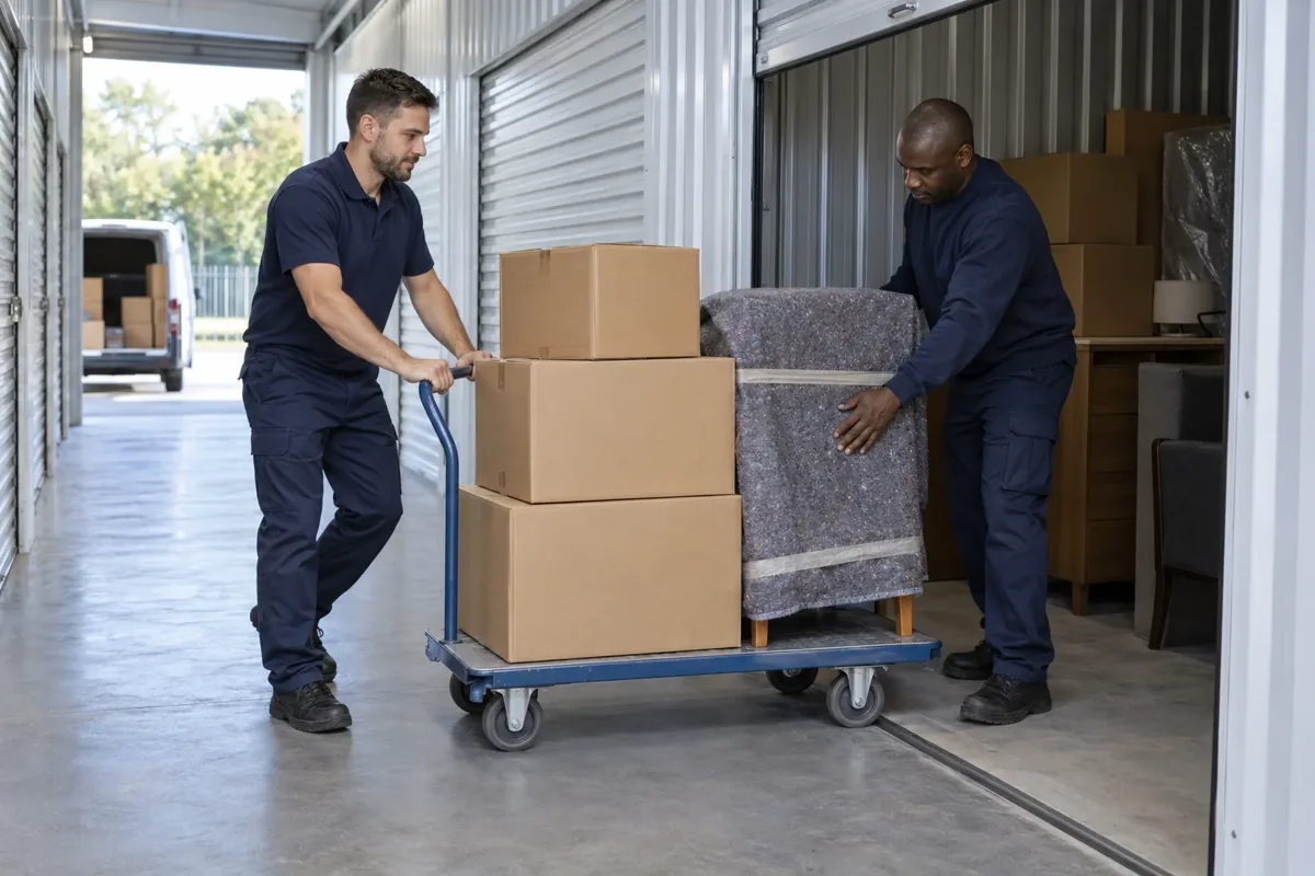 Storage unit removals work