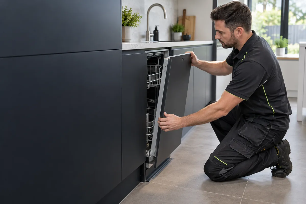 Dishwasher Installation carried out by a professional appliance installer