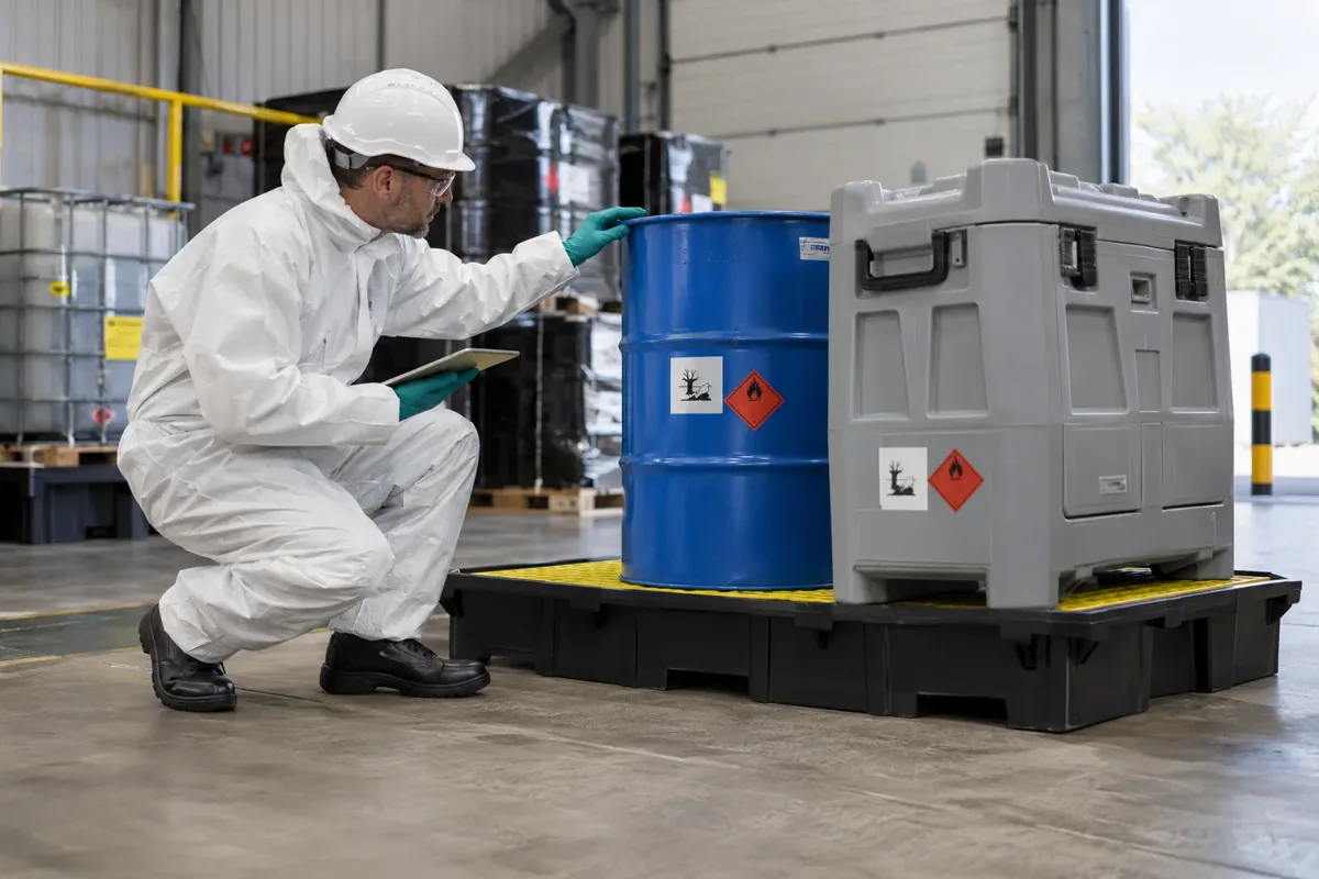 Hazardous packaging disposal work