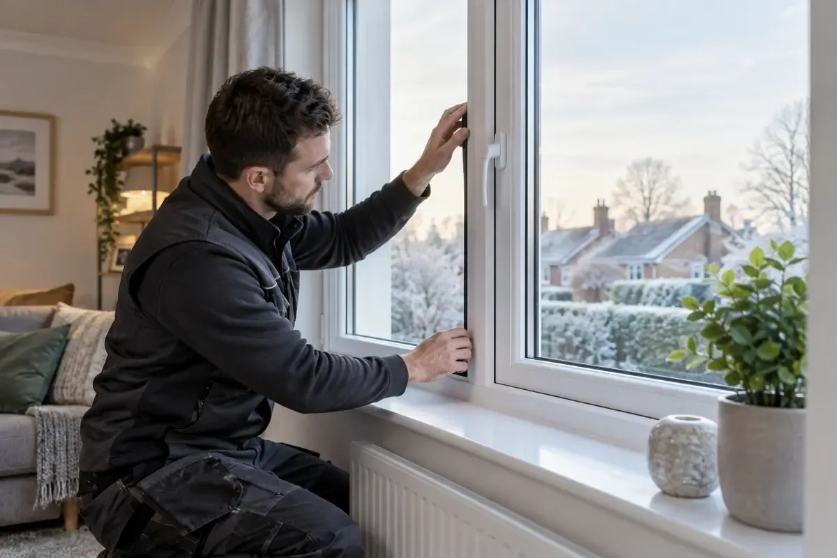 Window Hinge Replacement carried out by a professional glazing installer